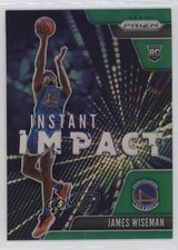 2020-21 Panini Prizm Instant Impact Green Prizm James Wiseman #11 0b3