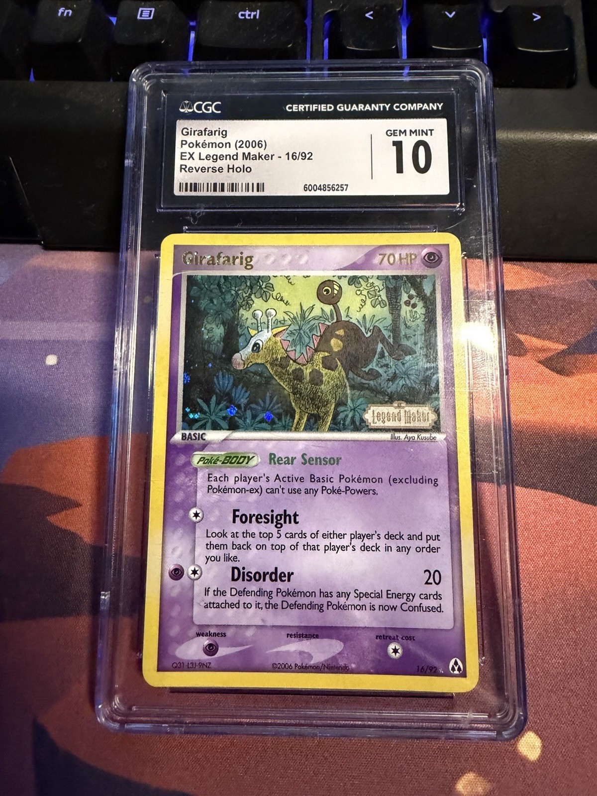 Pokemon - Girafarig Legend Maker 16/92 Reverse Holo Stamped