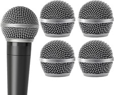 4 Pack SM58 Microphone Head Replacement Standard Size Grille Mic Replacement wit