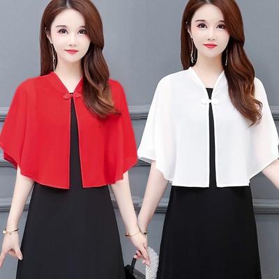 Chiffon Short Outer Wear Sunscreen Shawl Women Sun Clothing Summer Spring Sun