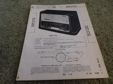 Sams Photofact  Grundig Majestic models 1070, 1088 Radios