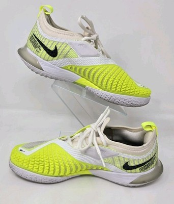 Nike Court React Vapor NXT White Volt Green Shoes CV0742-001 Women's Size 7.5