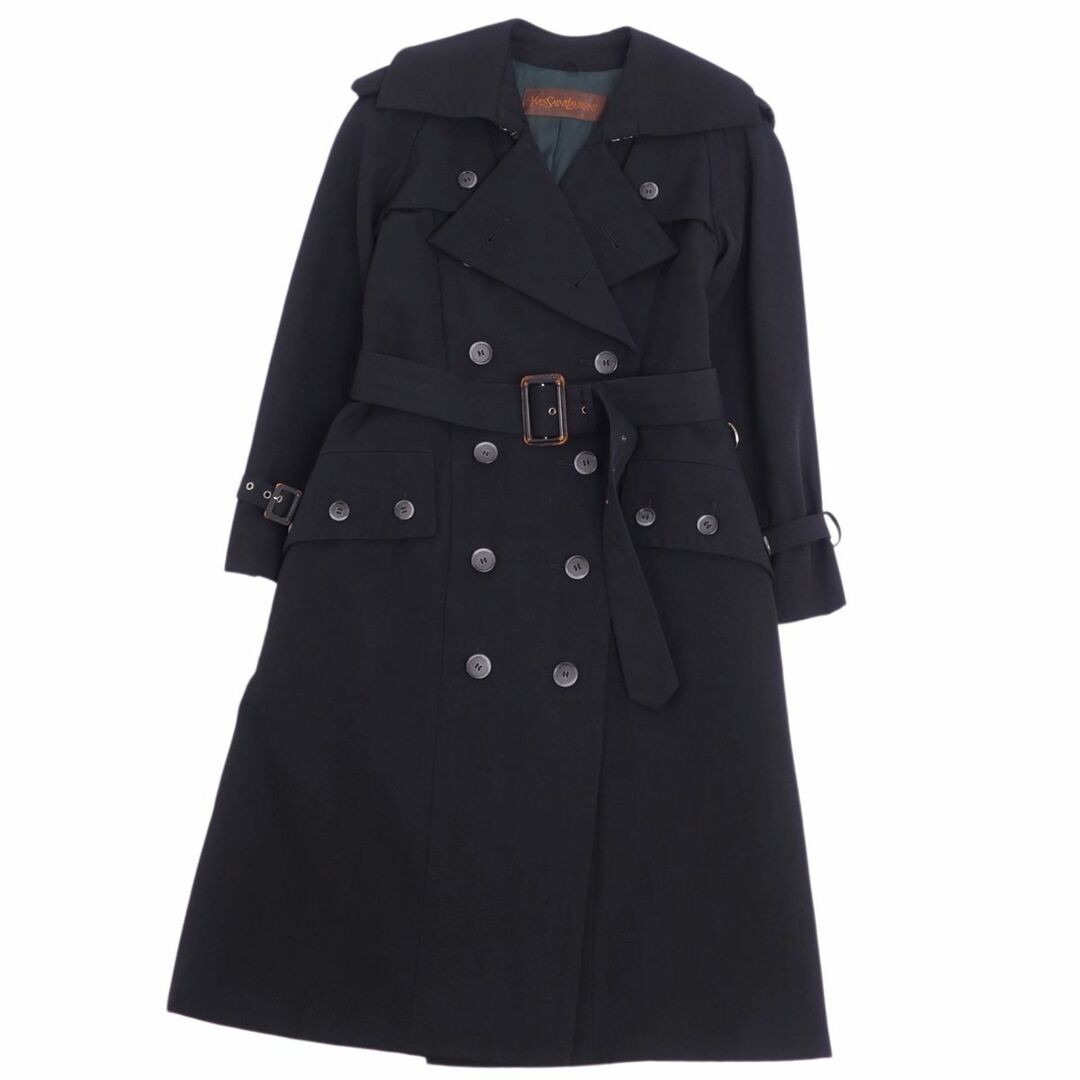 Cappotto vintage Yves Saint Laurent trench lana gabardine capospalla usato0