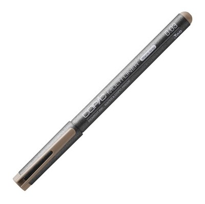 Multiliner 0,03 mm, Warm Gray, Fineliner mit einer feinen Spitze und wasserbe...