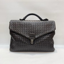 Pre-loved Bottega Veneta Intrecciato Dark Bro...