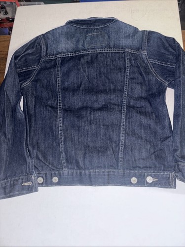 LEVI’S Jean Dark Wash Jacket Boys Trucker Youth Large Teen (12-13) Unisex - Picture 5 of 5
