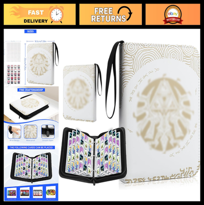 300 card binder 300 Pocket Card Binder Holder for Amiibo, Zelda & Animal Crossing - Trading  Albu