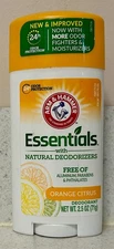 Arm & Hammer Natural Deodorant Orange Citrus  Aluminum Parbens Free 2.5 oz