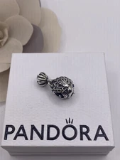 Genuine Pandora Splish Splash Angel Fish Blue Topaz Eyes