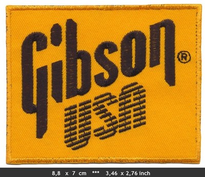 GIBSON Aufnäher Patch Gitarren Les Paul SG Flying V Firebird USA