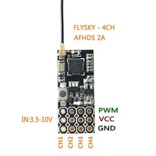 FS2A 4CH AFHDS 2A Mini Compatible Receiver PWM for Flysky i6 i6X i6S orangeRX