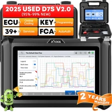 2025 XTOOL USED D7S Auto OBD2 Full System Scanner Bidirectional Tool 36+ Service
