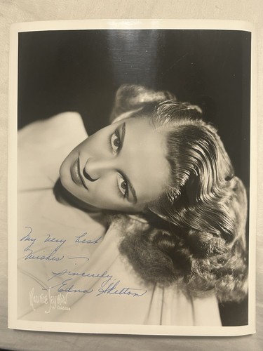 Edna Skelton signiertes Vintage BW 8x10 Foto
