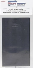 Motrak TAR PAPER ROOFING (2) - N Scale Model Railroad Building Accessory