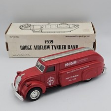 ERTL Scale Models Red 1939 Dodge Airflow Tanker Truck NIB