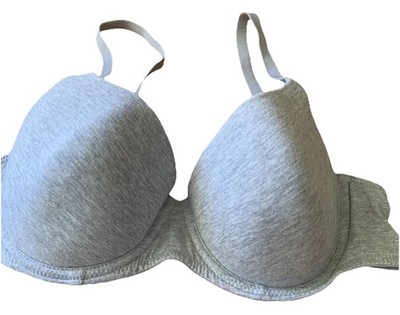 Top Zustand M&S Baumwollmischung Gepolsterter Bügel BH Grau 36B