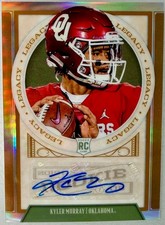 2019 Panini Legacy KYLER MURRAY Auto AUTOGRAPH Rookie Card RC Prizm /35 Vikings. rookie card picture