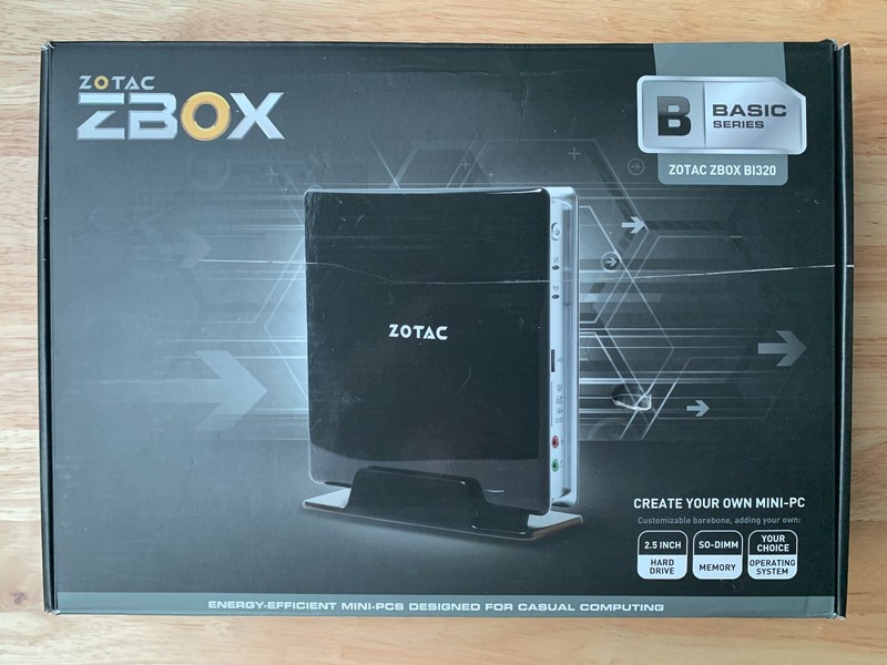 Zotac ZBOX BI320 - MINT!  8GB ram, 60GB SSD, Windows 11 - w/power cord & brick