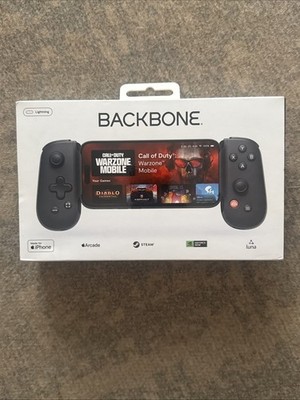 BACKBONE One - Gen 2 - Black - Lightning Port  Mobile Gaming Controller, Black