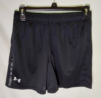 Under Armour Boy's Black Athletic Mesh Shorts / Size L / NWT