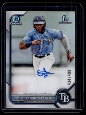 Estanli Castillo 2022 Bowman Chrome Refractor Autograph Auto Card /499 #CPA-EC