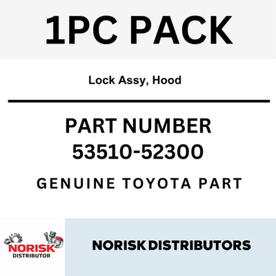 Toyota Yaris Genuine OEM Lock Assy, Hood 53510-52300 Direct Replacement New