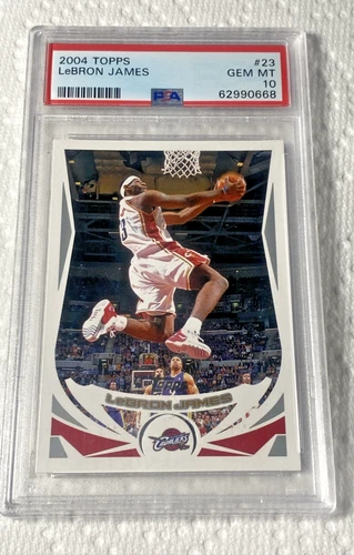 PSA 10 2004 Topps LeBron James #23 GEM MINT 2nd Year INVESTMENT card!!!