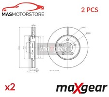 BREMSSCHEIBEN SATZ PAAR VORNE HINTEN MAXGEAR 19-3352 2PCS A FÜR FORD USA ESCAPE