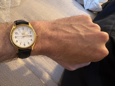 Seiko Herrenuhr Railroad Approved Quartz Day/Date