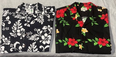 Paradise Bay -  KY S Hawaiian Shirt bundle of 2  Made in Hawaii  XL