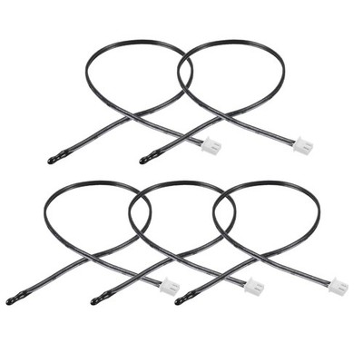5 Pcs 50K NTC Thermistor Probe 15.7 Inch Epoxy Sensitive Temperature Temp Sensor
