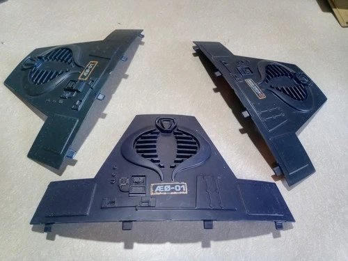 Vintage Hasbro G. I. Joe  Terror Drone 3 Rampart Cobra Panels Unbroken