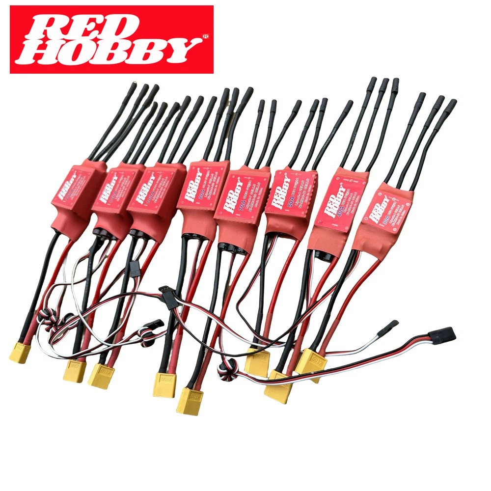 RC ESC 20A / 30A Regolatore di velocà del motore a spazzole Freno avanti retromarcia 2S per parti RC del serbatoio dell'auto della barca del controller  26