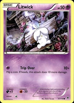 POKEMON LITWICK 41 PHANTOM FORCES 119 COMMON LP