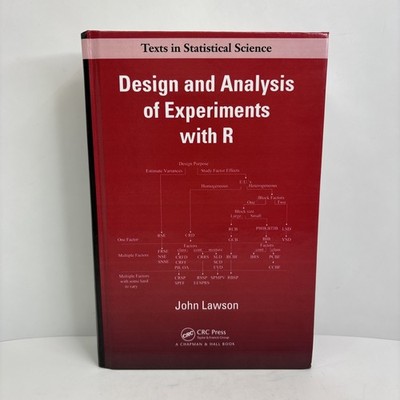 Design and Analysis of Experiments with R -Hardcover, by Lawson John - Very Good