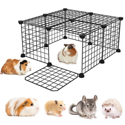 DIY Guinea Pig Cages with Door and , 25x25x12inch Small Animal Cage, 12pcs Metal