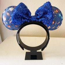 Disney- Parks Chibi Park Icons Loungefly Minnie Mouse Ears Bow Headband Gifts