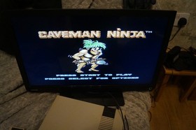 Joe & Mac Caveman Ninja - Nintendo NES Classic Action Adventure Video Game