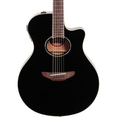 Yamaha APX600 Thinline Acoustic-Electric Guitar, Spruce Top, Black