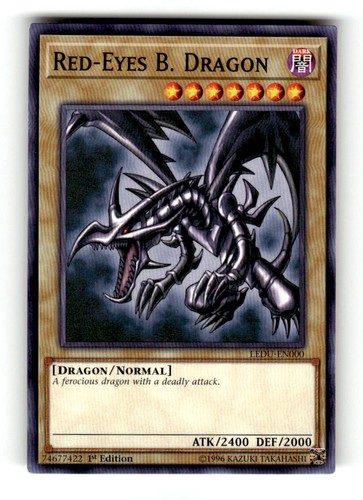 Red-Eyes Black Dragon LEDU-EN000 YuGiOh Legendary Duelists card