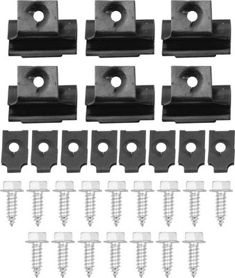 1957 Chevrolet Bel Air 150 210 Nomad; Grill Mounting Clip and Hardware Set