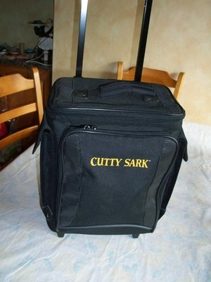 RARE Cutty Sark Scotch Scots Whisky 6 Bottle Travel Tote Luggage Carrier Wheels