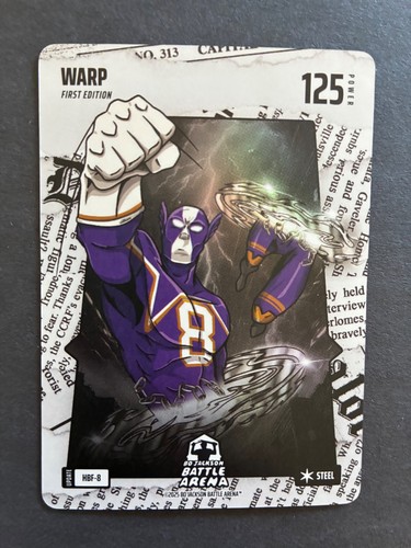 HBF-8 WARP-Lamar Jackson-Headlines Battlefoil-2026 Bo Jackson Battle Arena