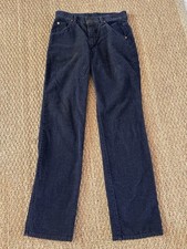 Vintage 70s 80s Lee Riders Corduroy Pants Navy Talon 42 Zipper 28x31