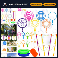 Giant Bubble Wands Set - 22 Pcs Big Bubble Maker Toys for Outdoor Fun
