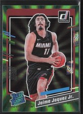 Jaime Jaquez Jr. 2023-24 Donruss: Green Laser Holo #213 Miami Heat