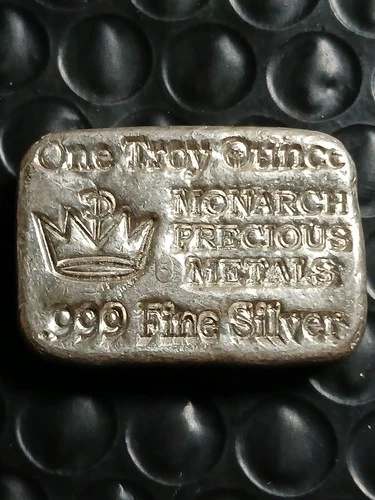 MONARCH PRECIOUS METALS 1oz SILVER 999 FINE HAND POURED BAR 🇺🇲