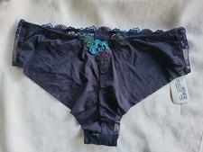 String ANTINEA De Lise Charmel, Taille 40 (38 Eu), Bleu Naphte, Dentelle, Neuf Avec étiquettes