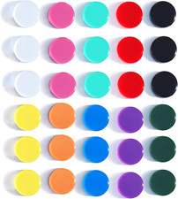 Fridge Magnets, 30PCS 10 Colors Mini round Heavy Duty for Whiteboard