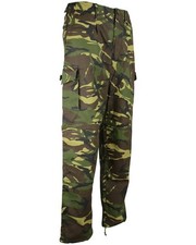 KombatUK Mens Army Military Airsoft Draw String Cargo  S95 Ripstop Camo Trousers
